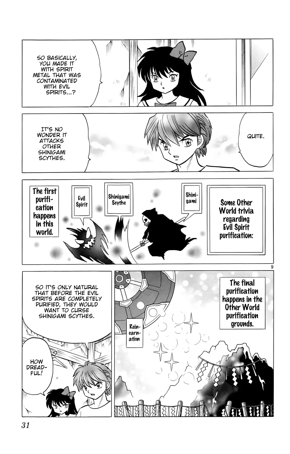 Kyoukai no Rinne Chapter 160 page 9 - Chapter 160: The Infinite Grudge