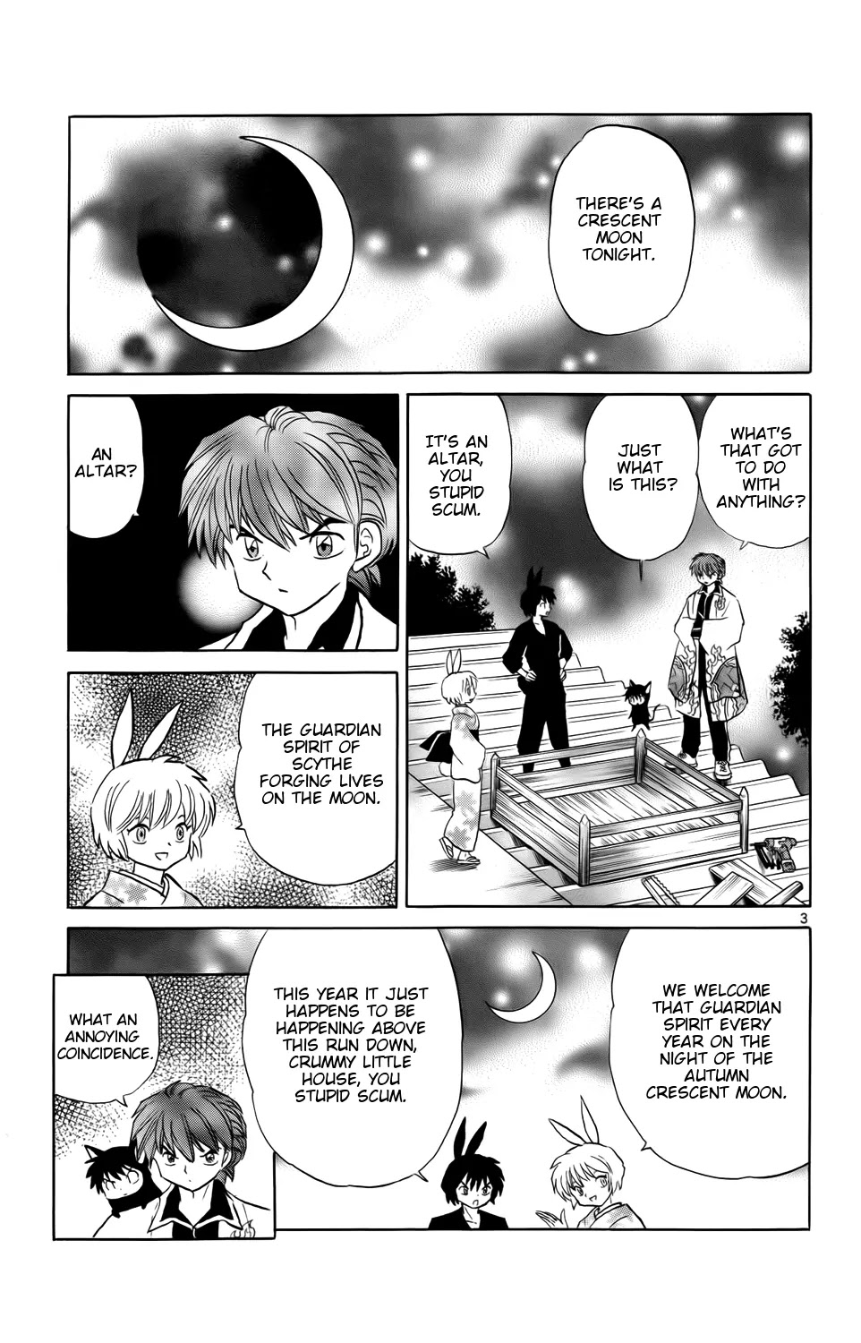 Kyoukai no Rinne Chapter 165 page 3 - Chapter 165: A Wish to the Moon