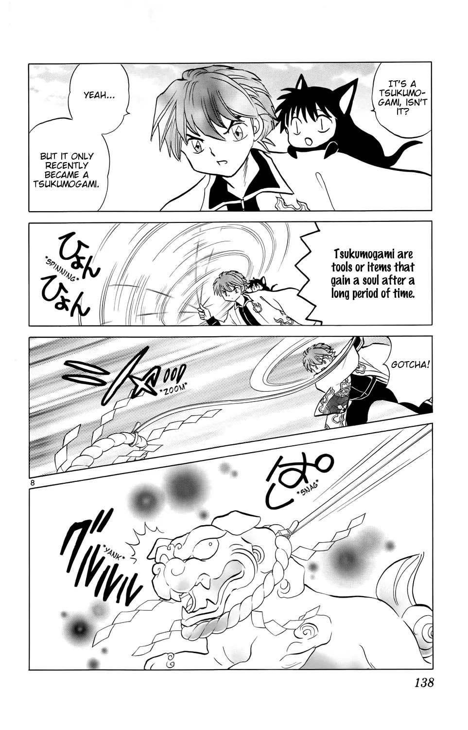 Kyoukai no Rinne Chapter 166 page 8 - Chapter 166: The Mysterious Lion-Dogs