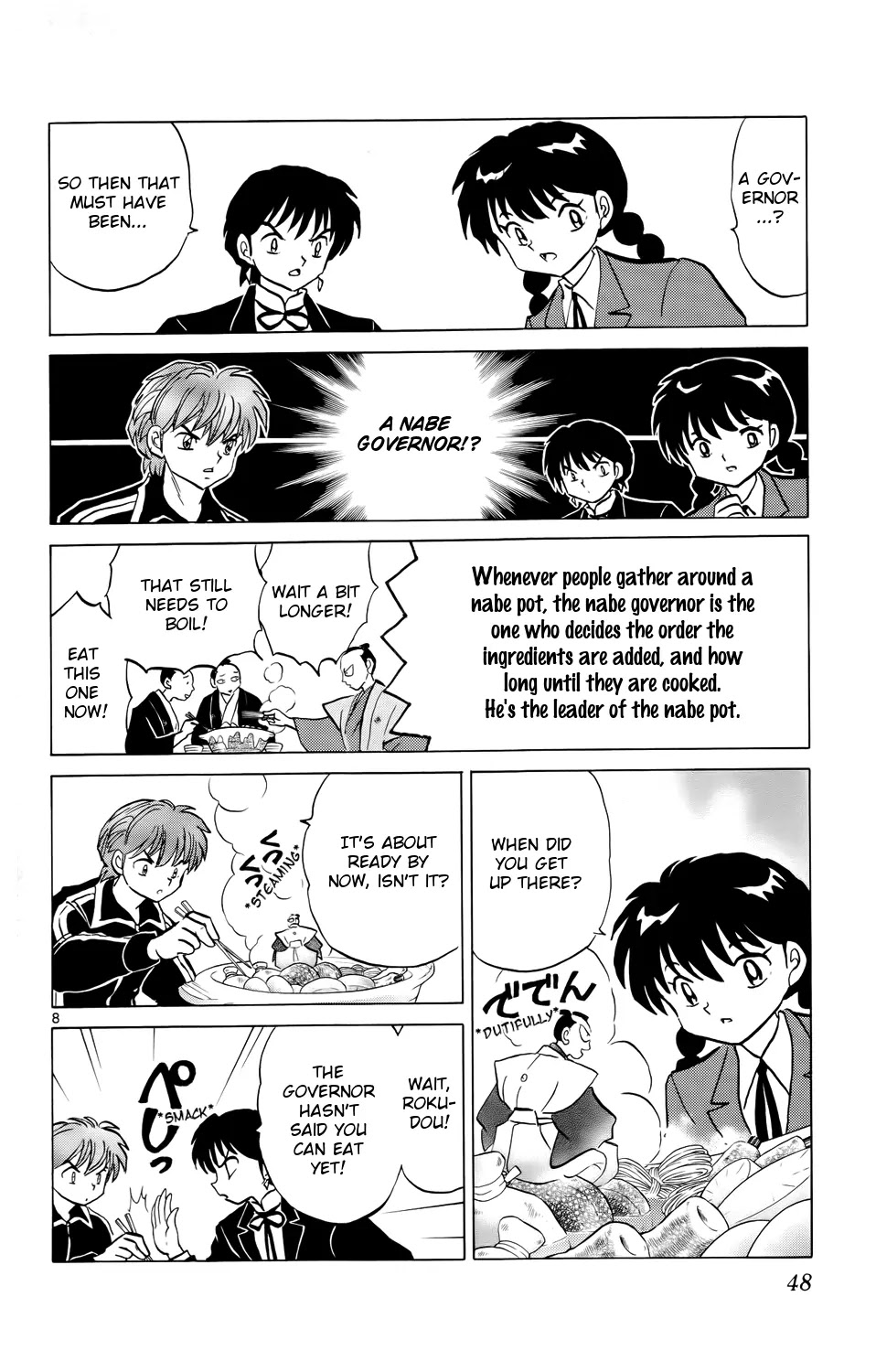 Kyoukai no Rinne Chapter 171 page 8 - Chapter 171: The Nabe Pot and The Governor