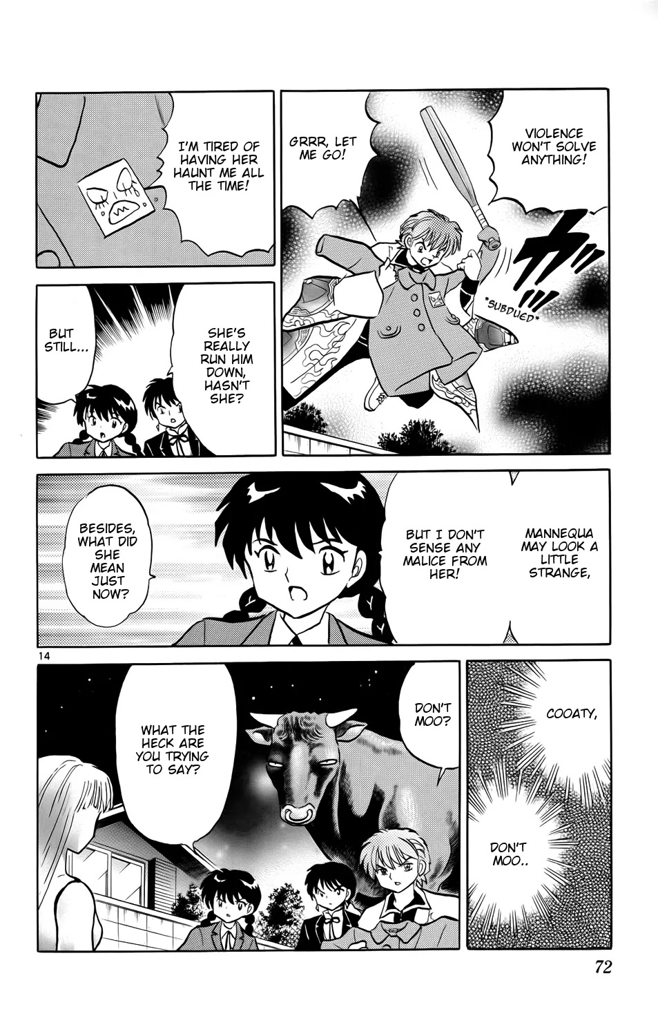 Kyoukai no Rinne Chapter 172 page 14 - Chapter 172: Mannequa and Coaty