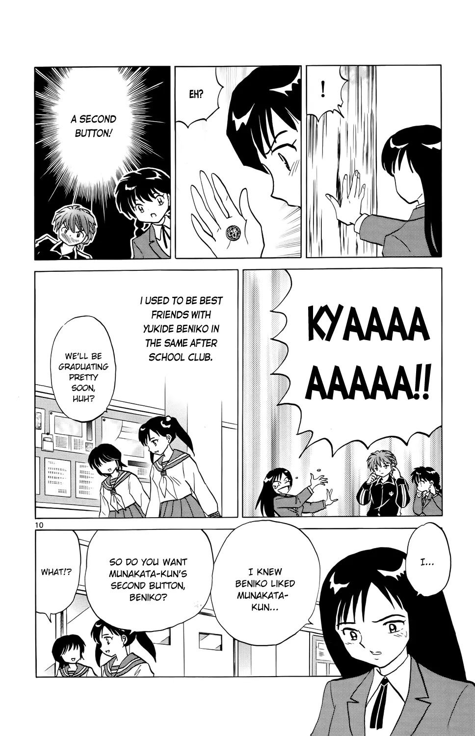 Kyoukai no Rinne Chapter 184 page 10 - Chapter 184: At the Graduation Ceremony