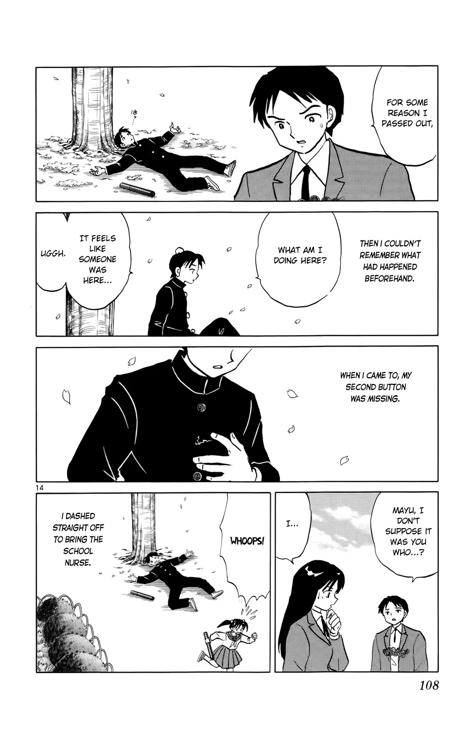 Kyoukai no Rinne Chapter 184 page 14 - Chapter 184: At the Graduation Ceremony