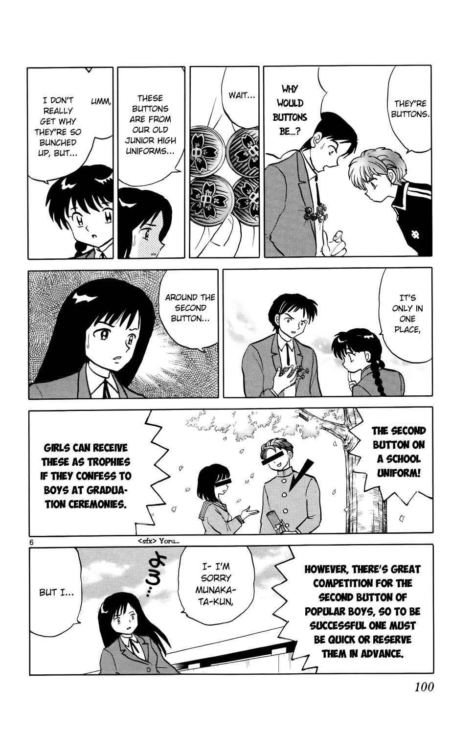 Kyoukai no Rinne Chapter 184 page 6 - Chapter 184: At the Graduation Ceremony