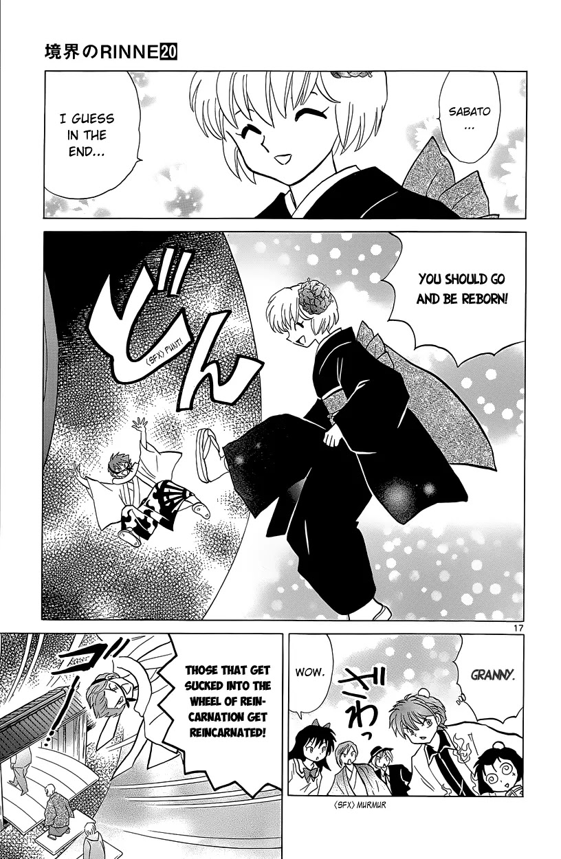 Kyoukai no Rinne Chapter 189 page 22 - Chapter 189: Cleaning the Whole Wheel of Reincarnation