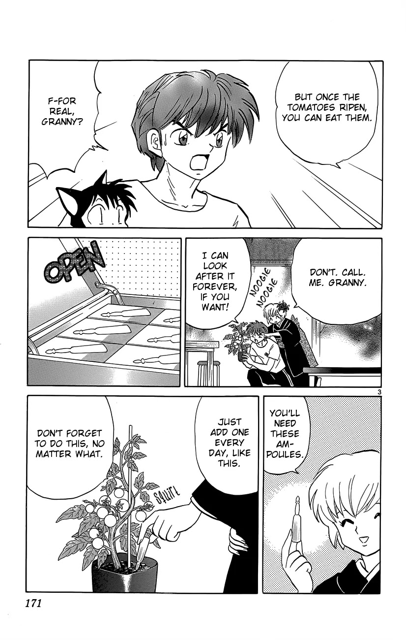 Kyoukai no Rinne Chapter 198 page 3 - Chapter 198: A Cherry Tomato Buffet!