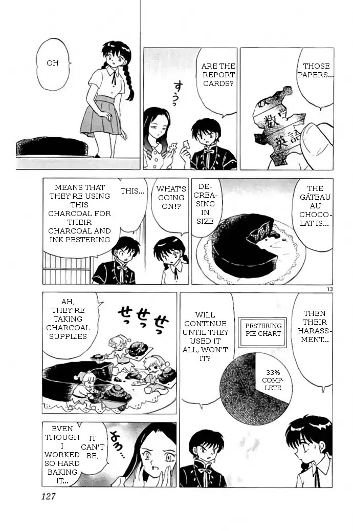 Kyoukai no Rinne Chapter 245 page 13 - Chapter 245: The Black Report Cards