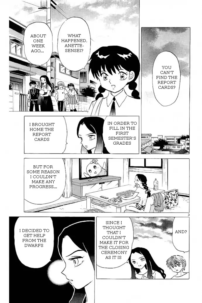 Kyoukai no Rinne Chapter 245 page 3 - Chapter 245: The Black Report Cards