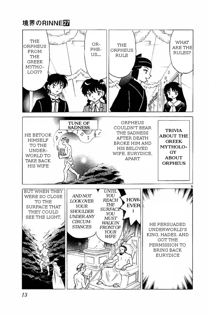 Kyoukai no Rinne Chapter 259 page 9 - Chapter 259: The Promise Of Hades