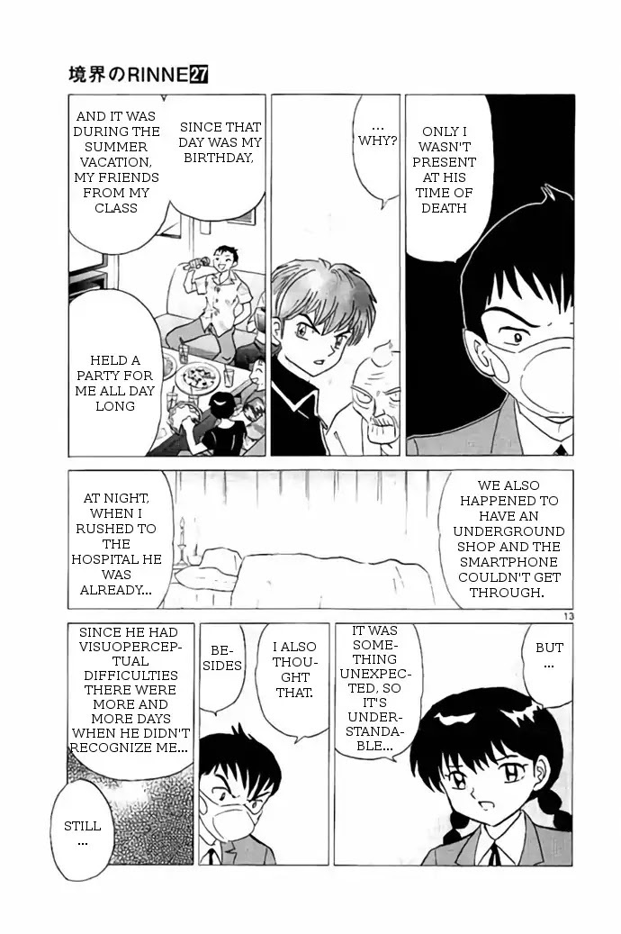 Kyoukai no Rinne Chapter 262 page 13 - Chapter 262: A Cold Room
