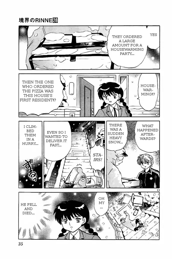 Kyoukai no Rinne Chapter 270 page 13 - Chapter 270: Snowy Stairs