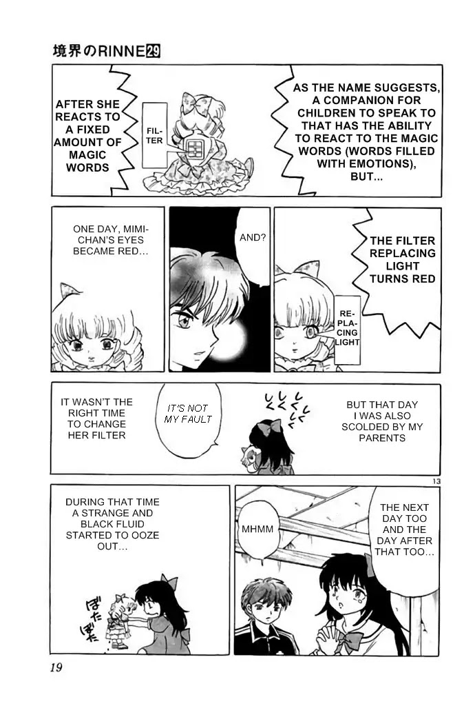 Kyoukai no Rinne Chapter 279 page 13 - Chapter 279: Talking Mimi-chan