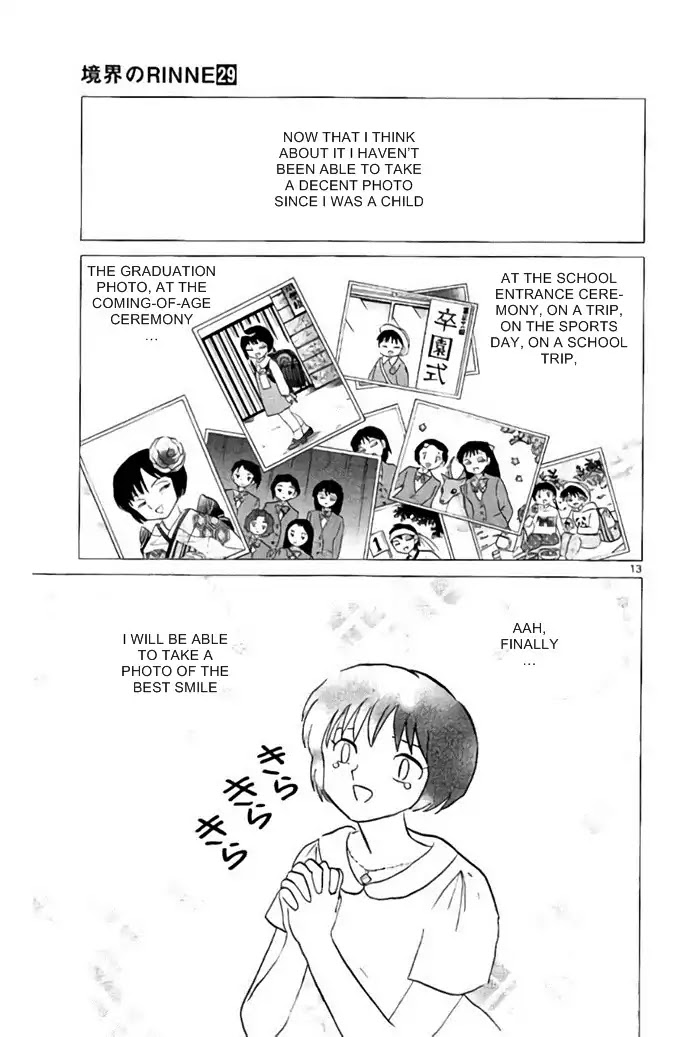 Kyoukai no Rinne Chapter 284 page 13 - Chapter 284: The Ideal Smile