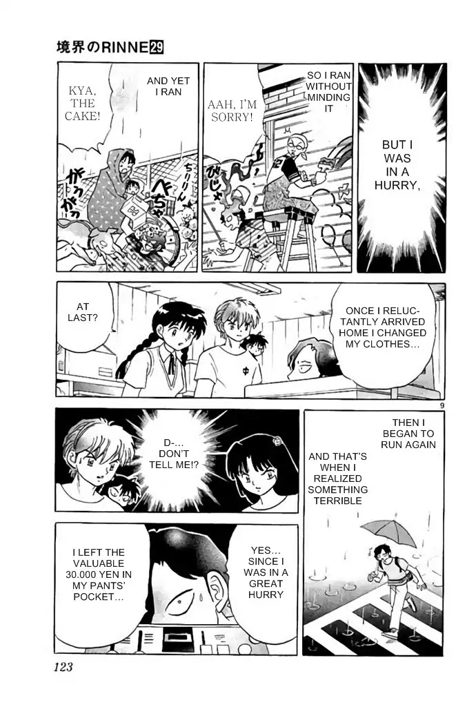 Kyoukai no Rinne Chapter 285 page 9 - Chapter 285: Ulterior to The 30,000 Yen