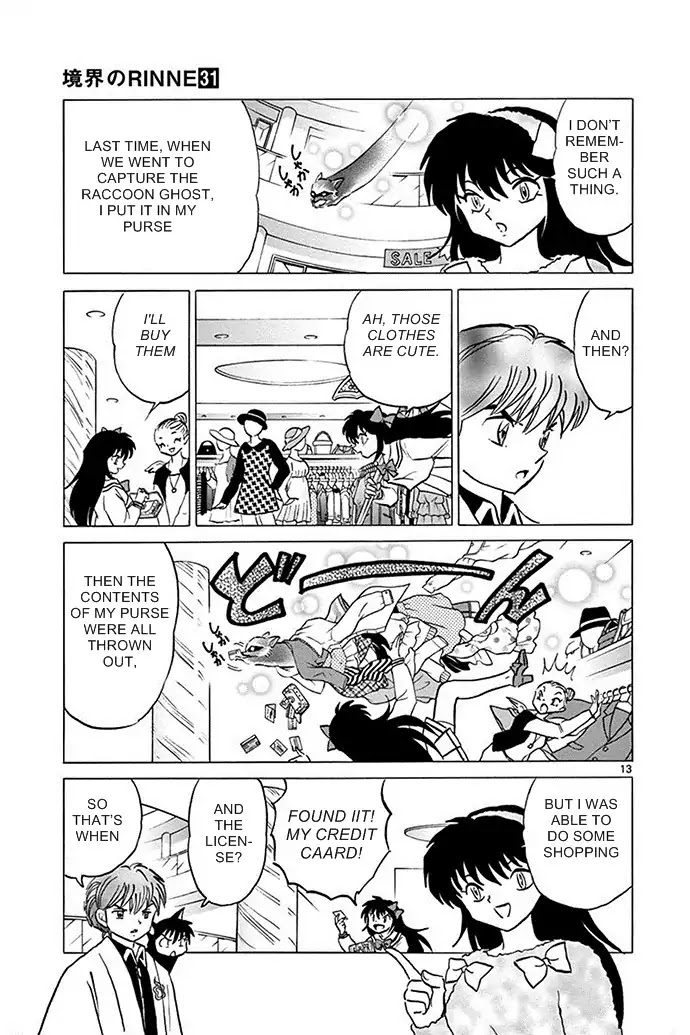 Kyoukai no Rinne Chapter 302 page 13 - Chapter 302: Tracking the Number