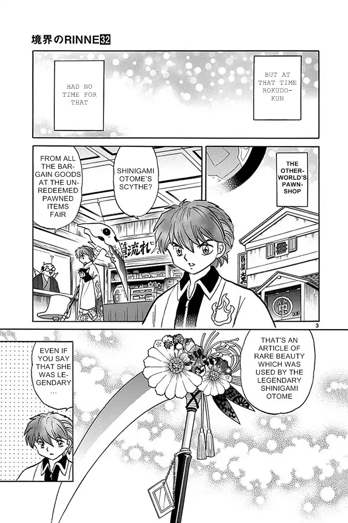 Kyoukai no Rinne Chapter 313 page 3 - Chapter 313: Otome's Scythe