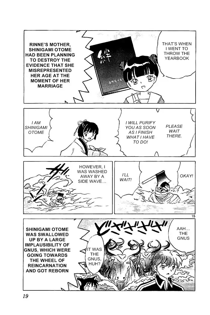 Kyoukai no Rinne Chapter 319 page 15 - Chapter 319: Kokkuri-san