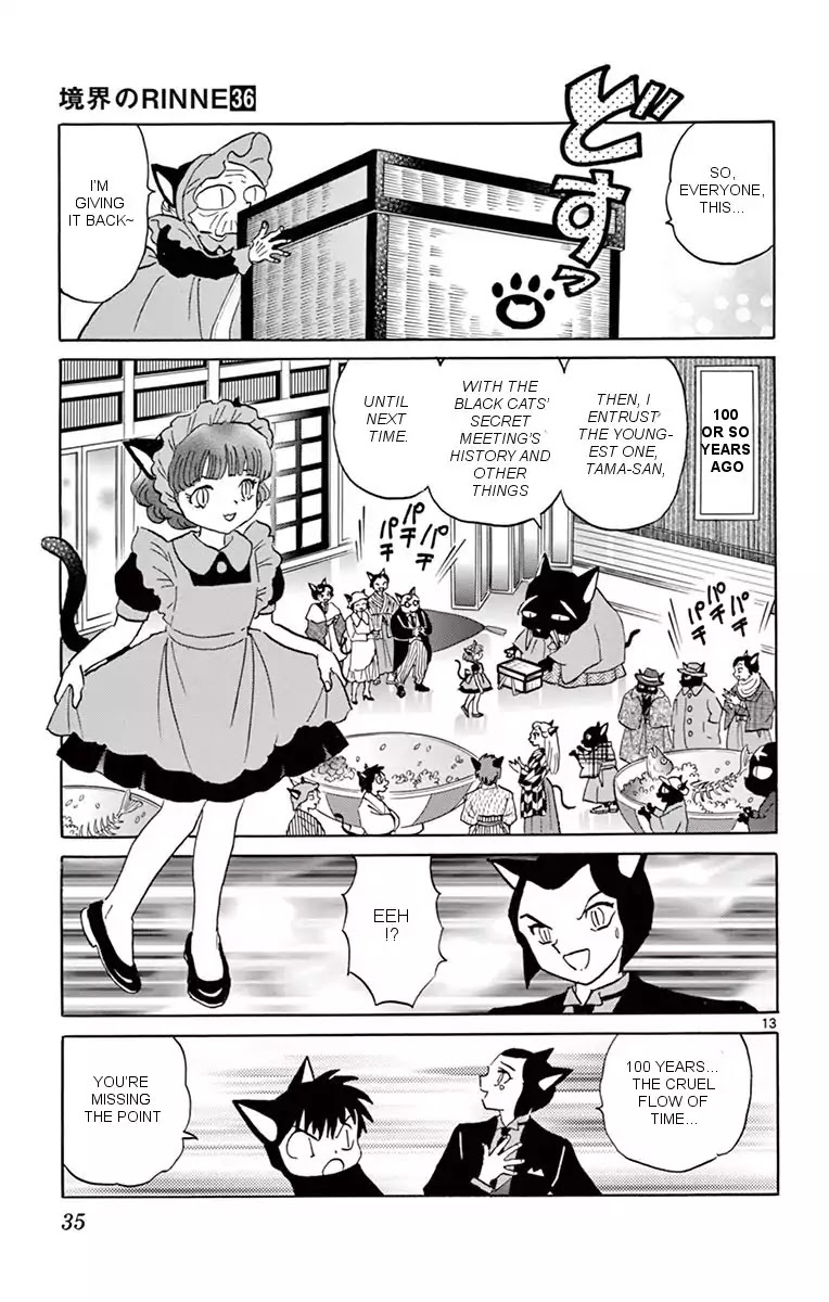 Kyoukai no Rinne Chapter 350 page 13 - Chapter 350: The Mystery Of The Black Cats' Secret Meeting