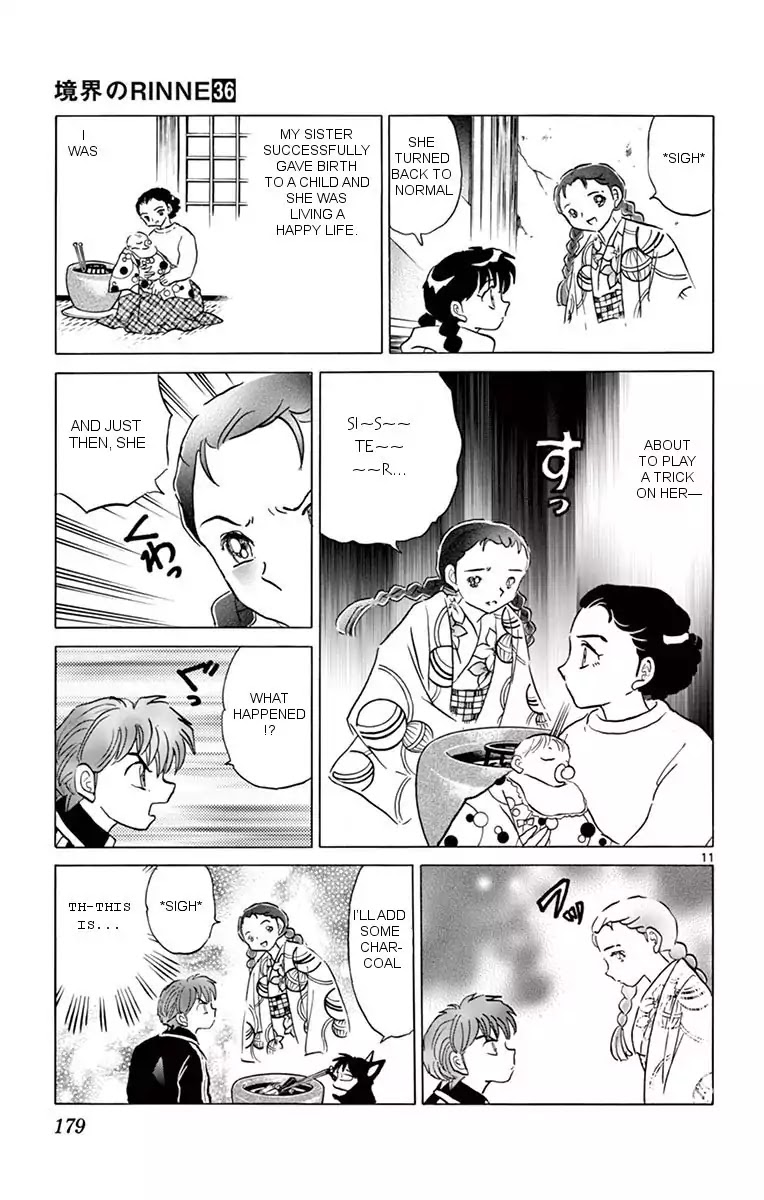 Kyoukai no Rinne Chapter 358 page 11 - Chapter 358: How to use a Hibachi