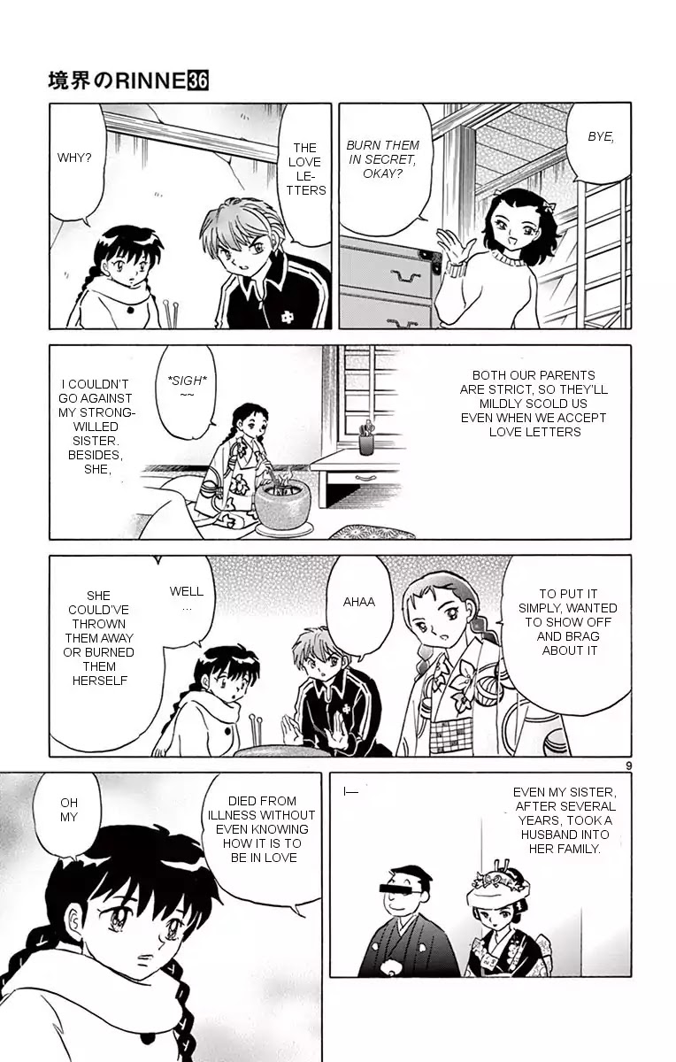 Kyoukai no Rinne Chapter 358 page 9 - Chapter 358: How to use a Hibachi