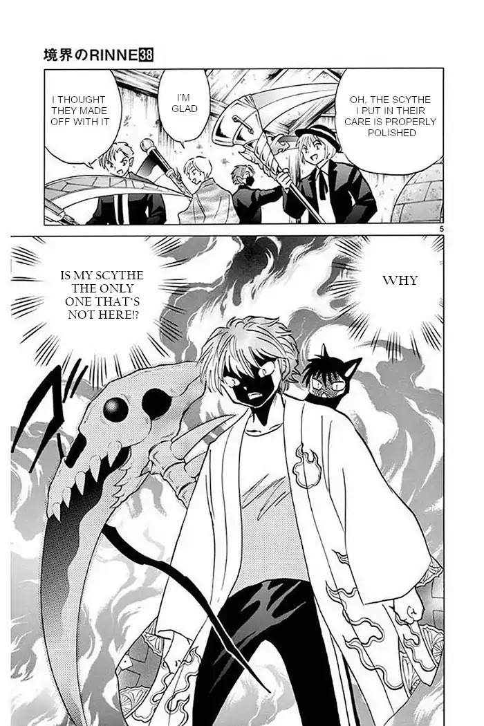 Kyoukai no Rinne Chapter 375 page 5 - Chapter 375: The Scythe of Phoenix