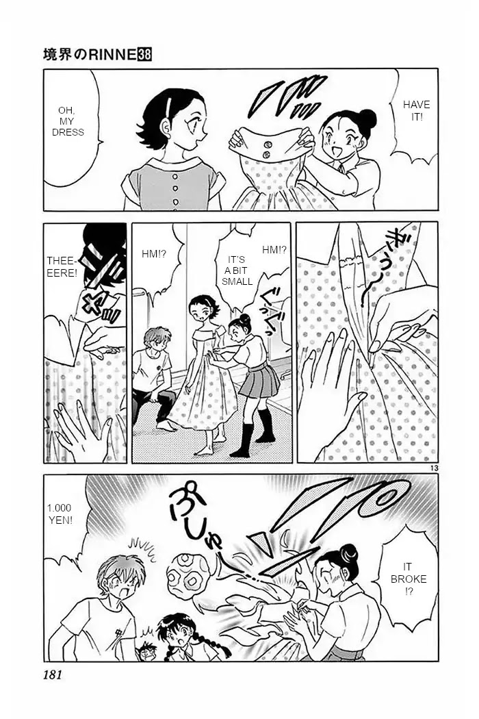 Kyoukai no Rinne Chapter 378 page 13 - Chapter 378: The Dress of the Future