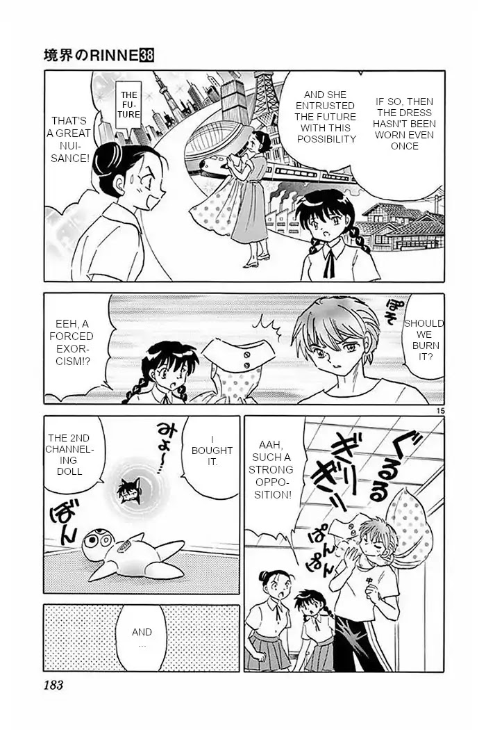 Kyoukai no Rinne Chapter 378 page 15 - Chapter 378: The Dress of the Future