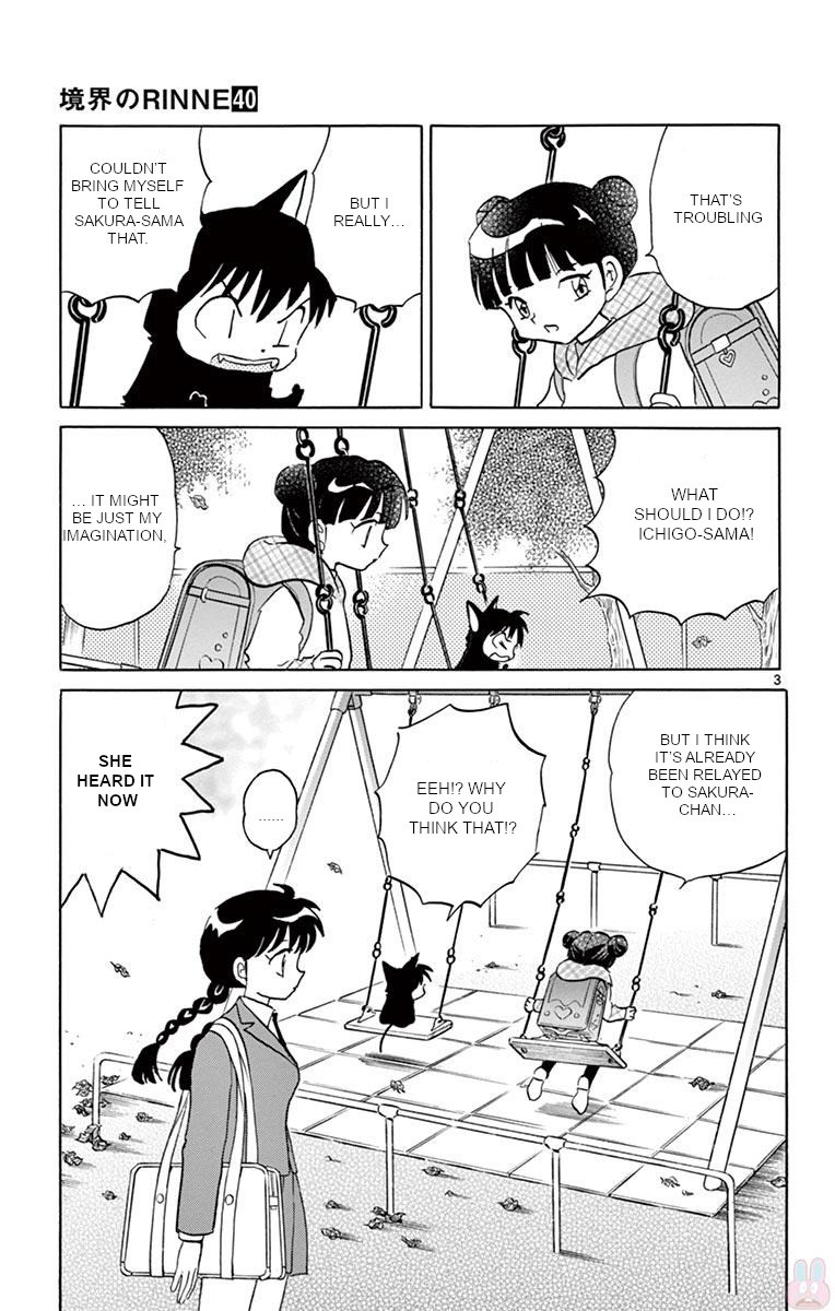 Kyoukai no Rinne Chapter 396 page 3 - Chapter 396: Goodbye, Rokudo-kun