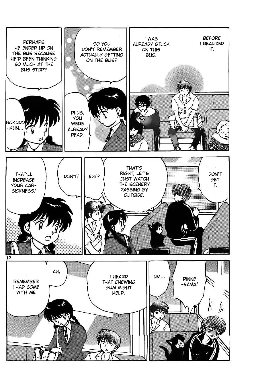 Kyoukai no Rinne Chapter 91 page 12 - Chapter 91: The Vanishing Bus Stop
