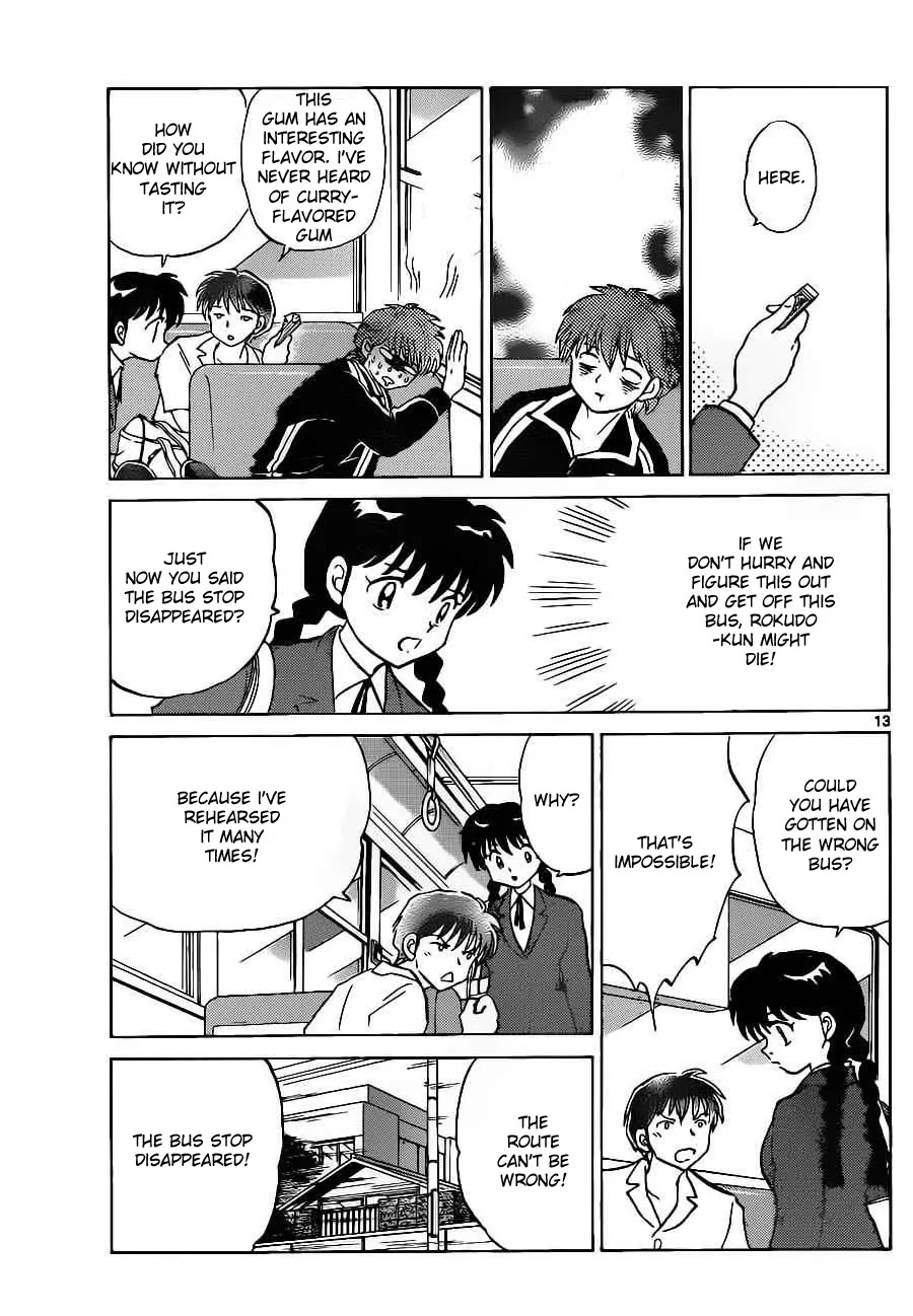 Kyoukai no Rinne Chapter 91 page 13 - Chapter 91: The Vanishing Bus Stop
