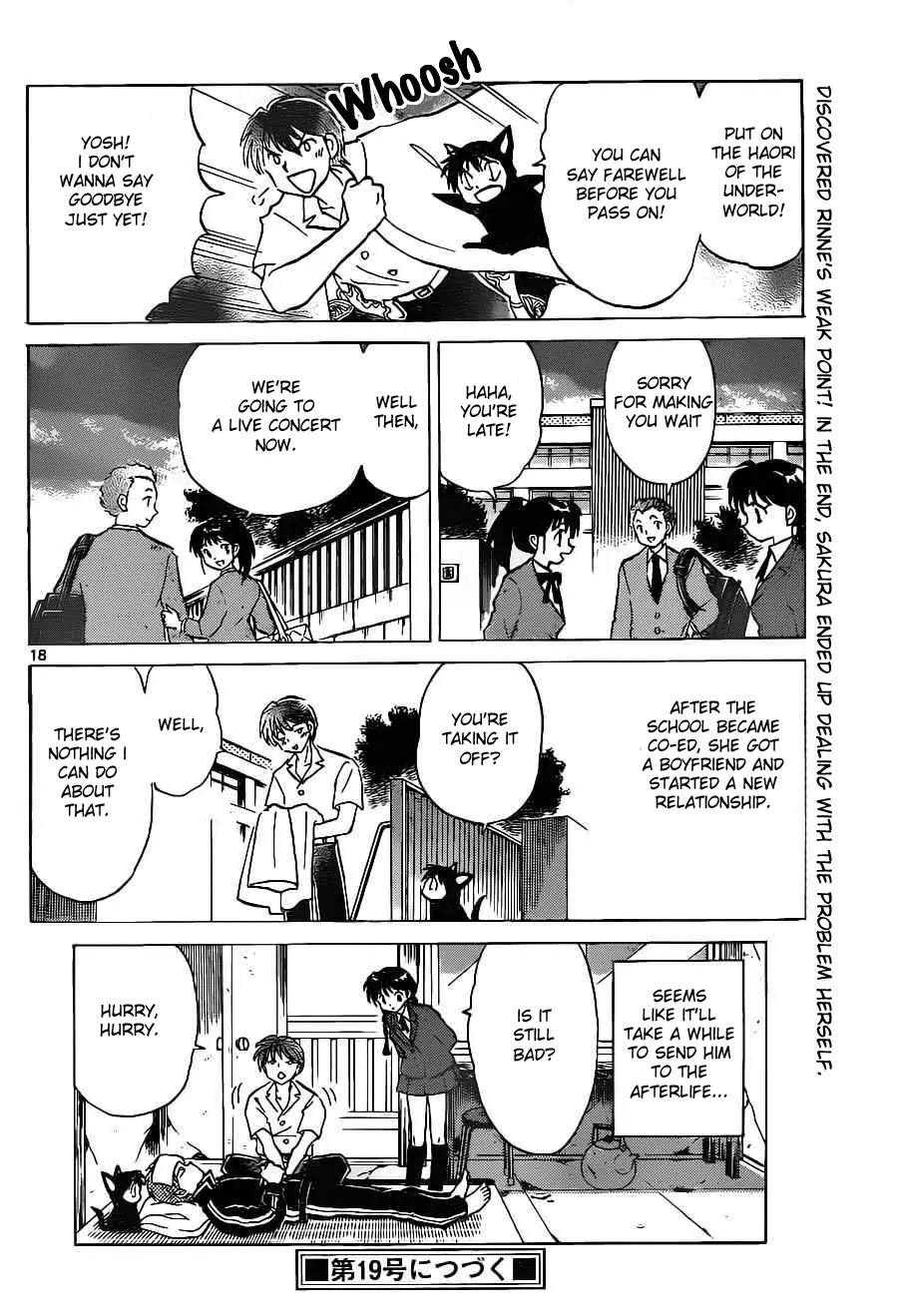 Kyoukai no Rinne Chapter 91 page 18 - Chapter 91: The Vanishing Bus Stop