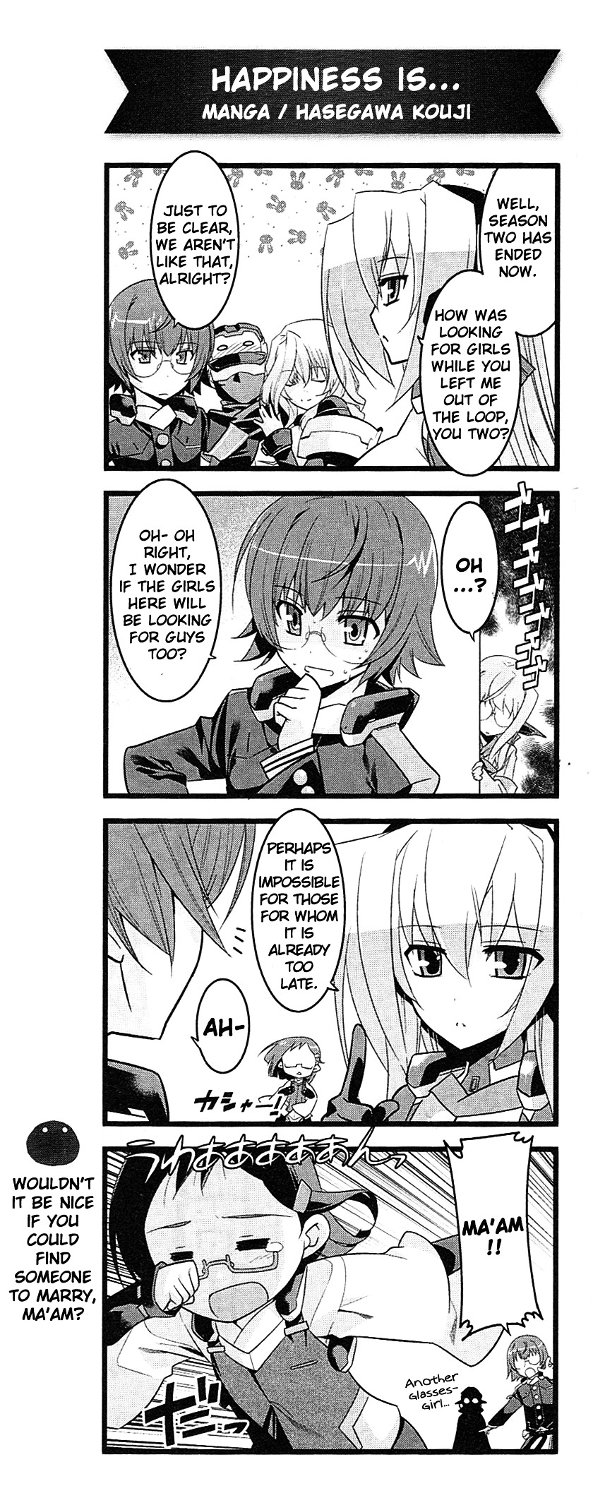 Kyoukai Senjou no Horizon - Animedia 4koma Chapter 0 page 8 - Chapter 0