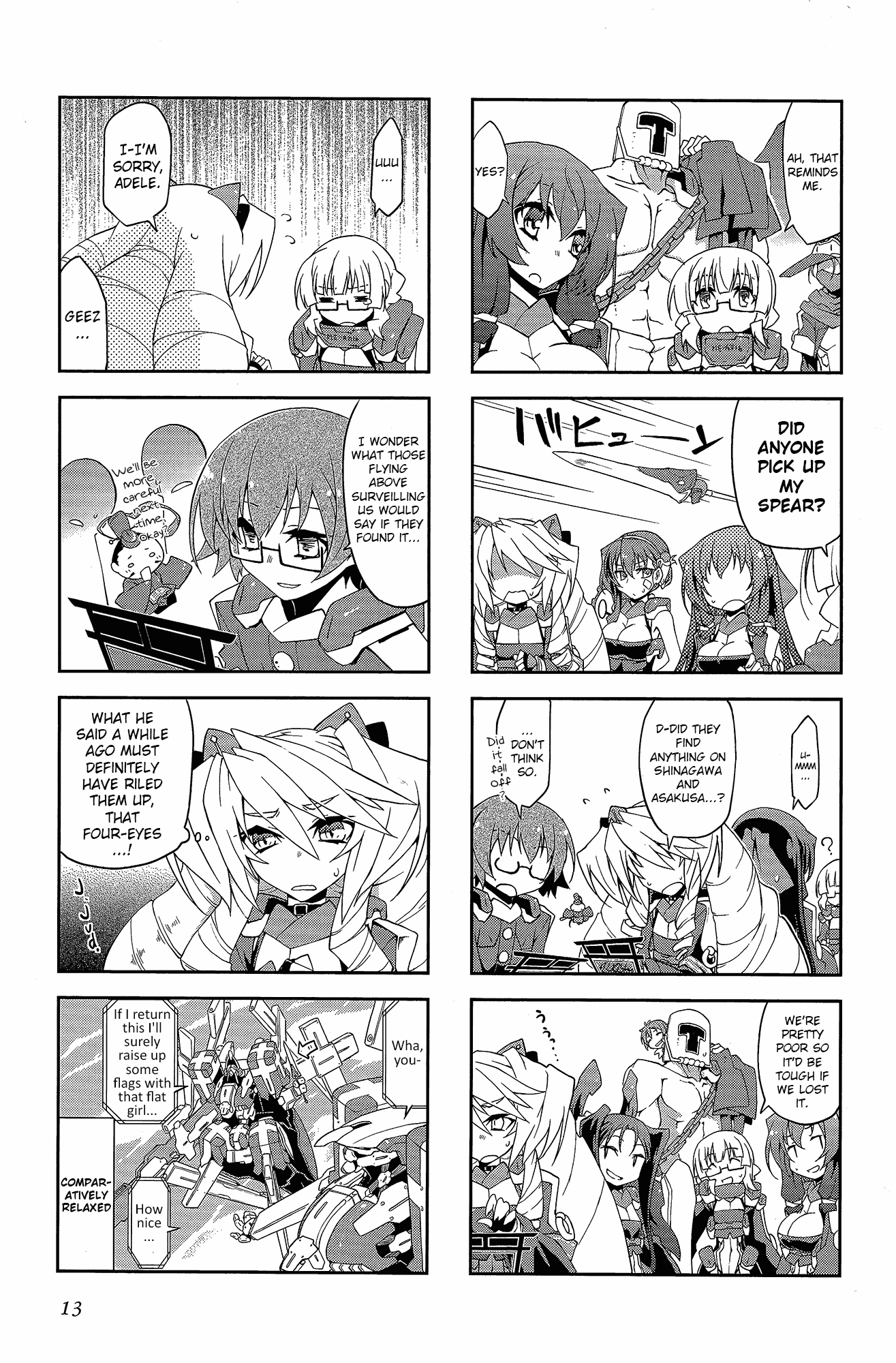 Kyoukai Senjou no Horizon - Official 4koma Anthology Chapter 1.2 page 13 - Chapter 1 v2 : Housewives on the Middle of Nowhere
