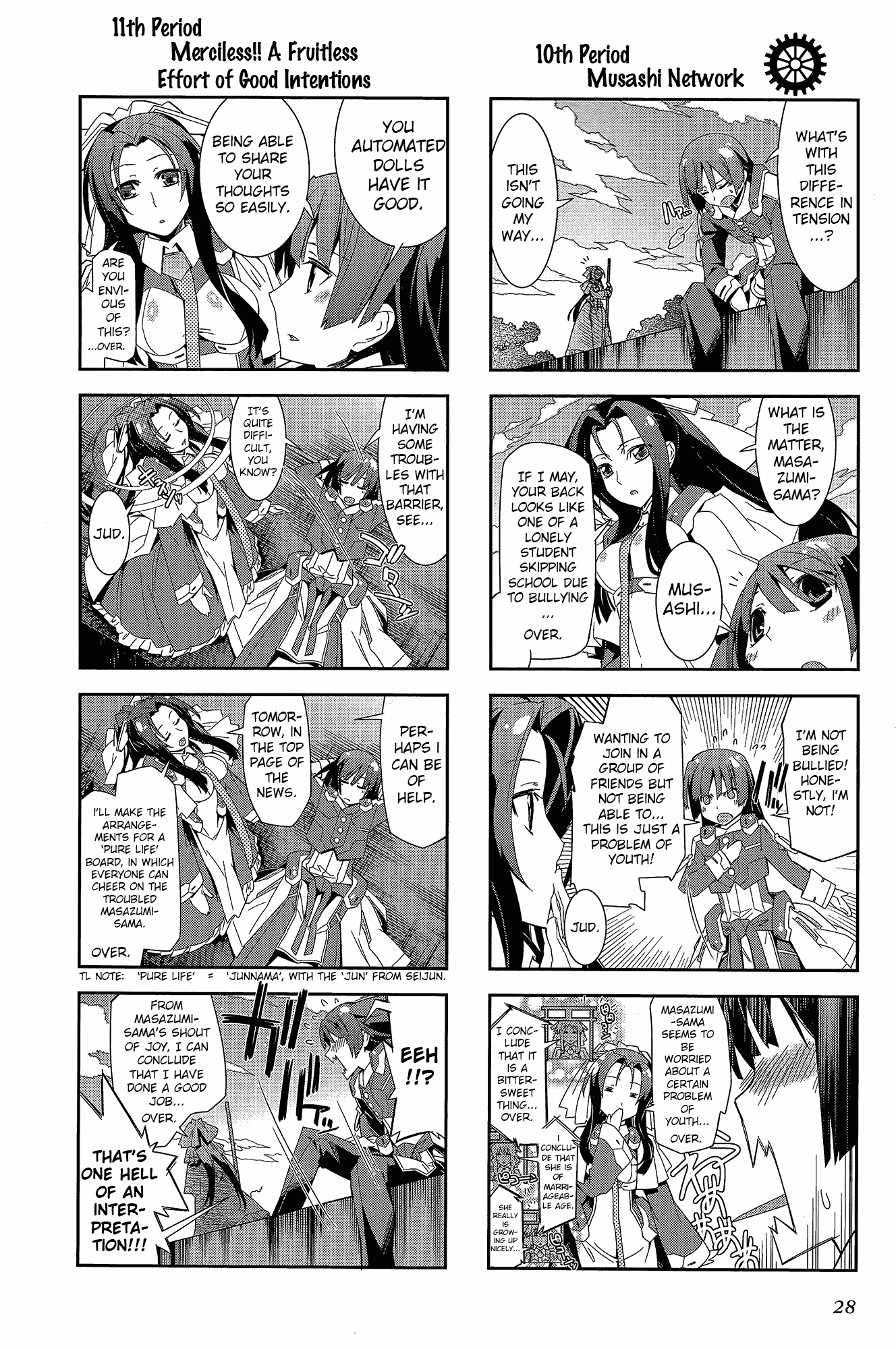 Kyoukai Senjou no Horizon - Official 4koma Anthology Chapter 1.2 page 28 - Chapter 1 v2 : Housewives on the Middle of Nowhere