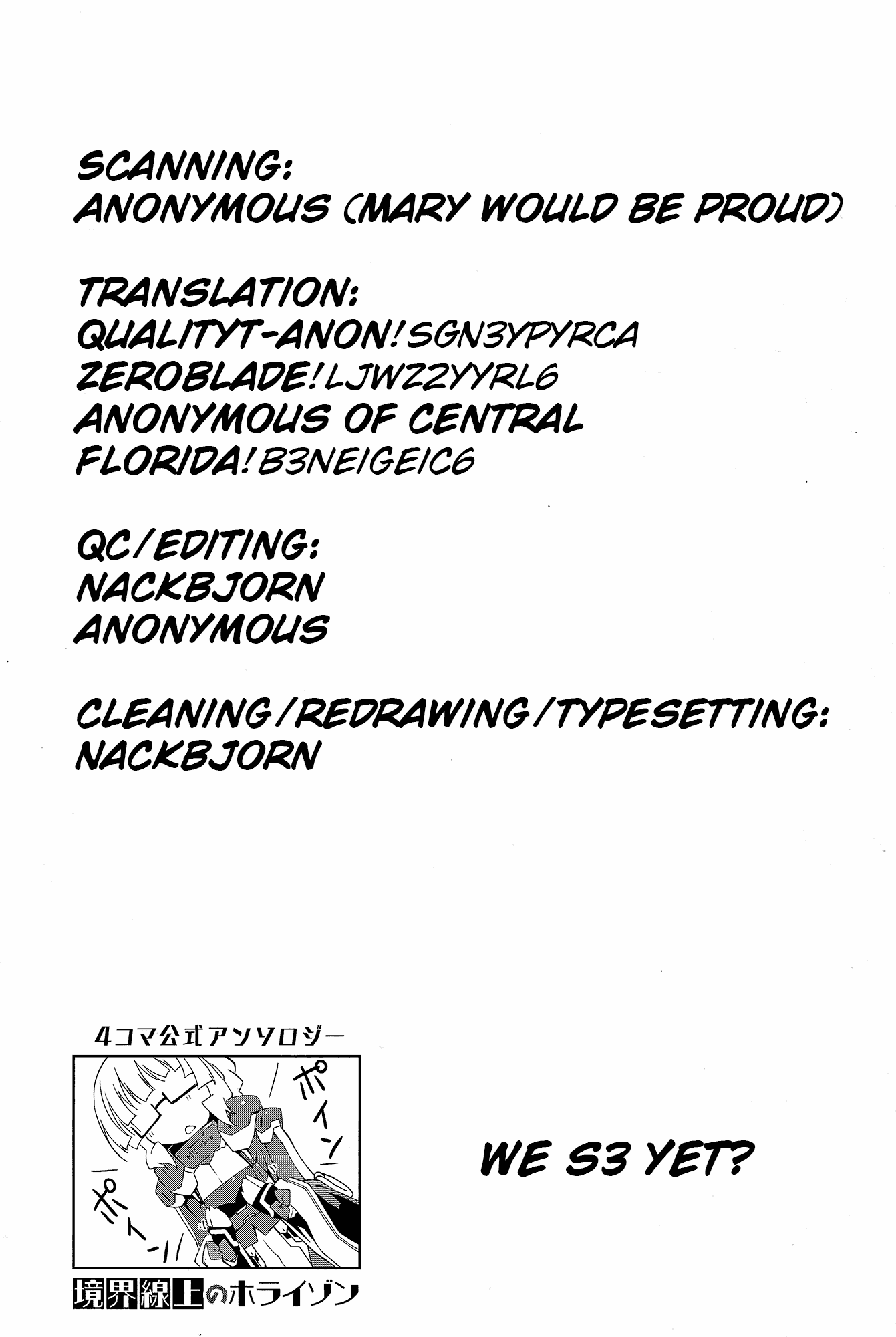 Kyoukai Senjou no Horizon - Official 4koma Anthology Chapter 1.2 page 35 - Chapter 1 v2 : Housewives on the Middle of Nowhere