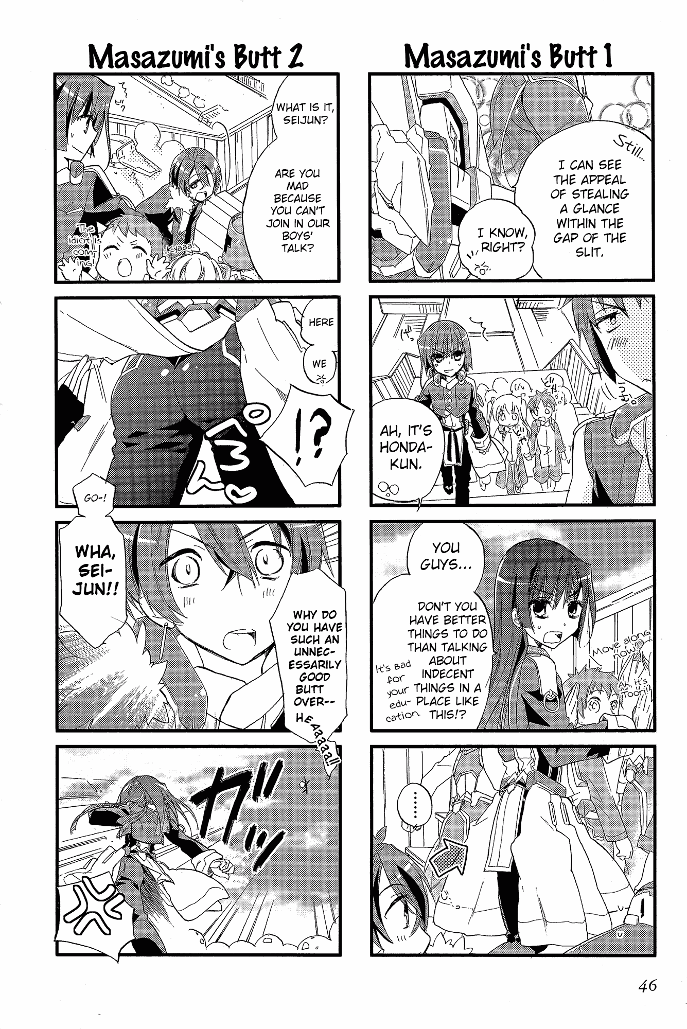 Kyoukai Senjou no Horizon - Official 4koma Anthology Chapter 2.2 page 11 - Chapter 2 v2 : The English Author's Pursuit Ability