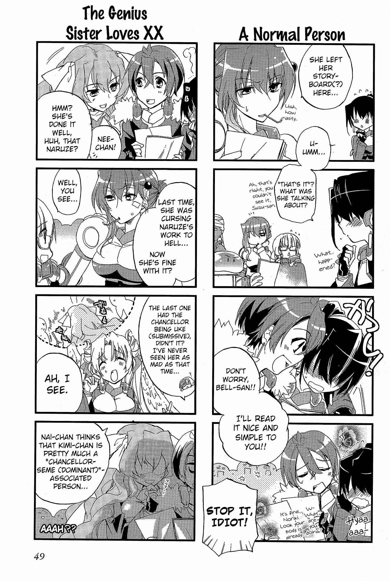 Kyoukai Senjou no Horizon - Official 4koma Anthology Chapter 2.2 page 14 - Chapter 2 v2 : The English Author's Pursuit Ability
