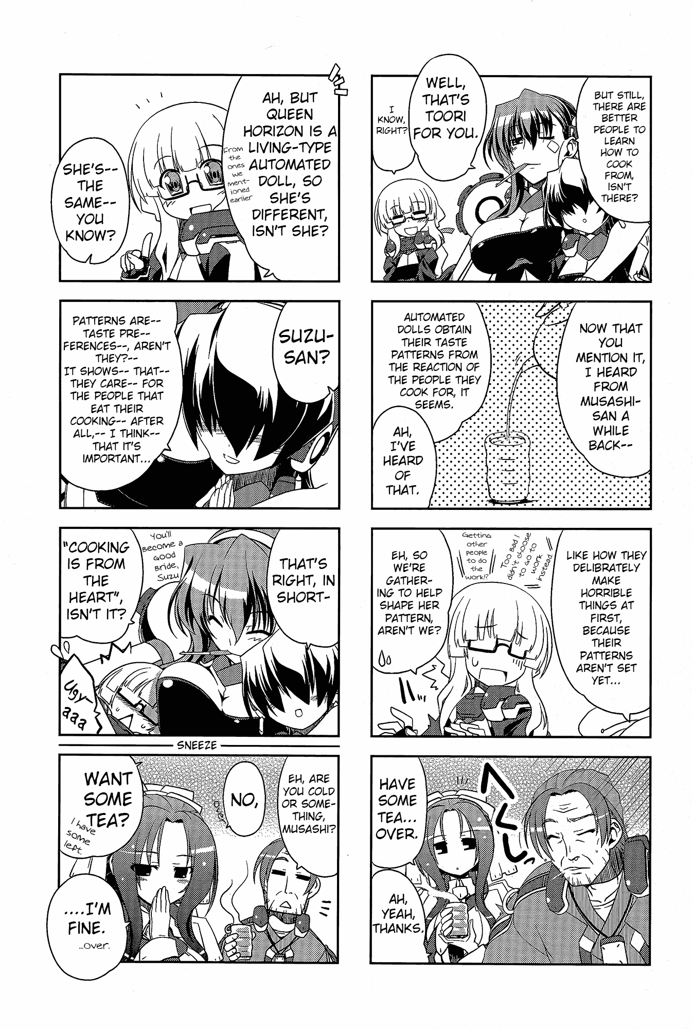 Kyoukai Senjou no Horizon - Official 4koma Anthology Chapter 2.2 page 22 - Chapter 2 v2 : The English Author's Pursuit Ability