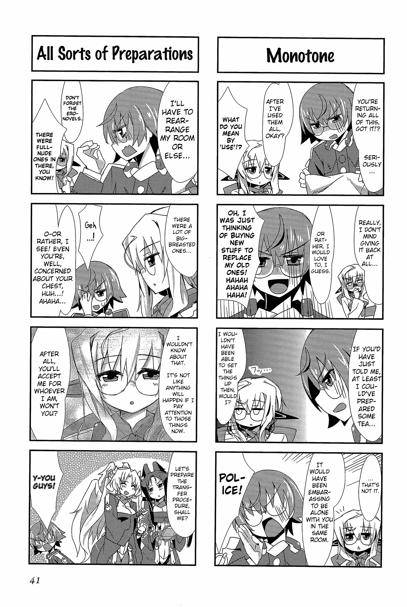 Kyoukai Senjou no Horizon - Official 4koma Anthology Chapter 2.2 page 6 - Chapter 2 v2 : The English Author's Pursuit Ability