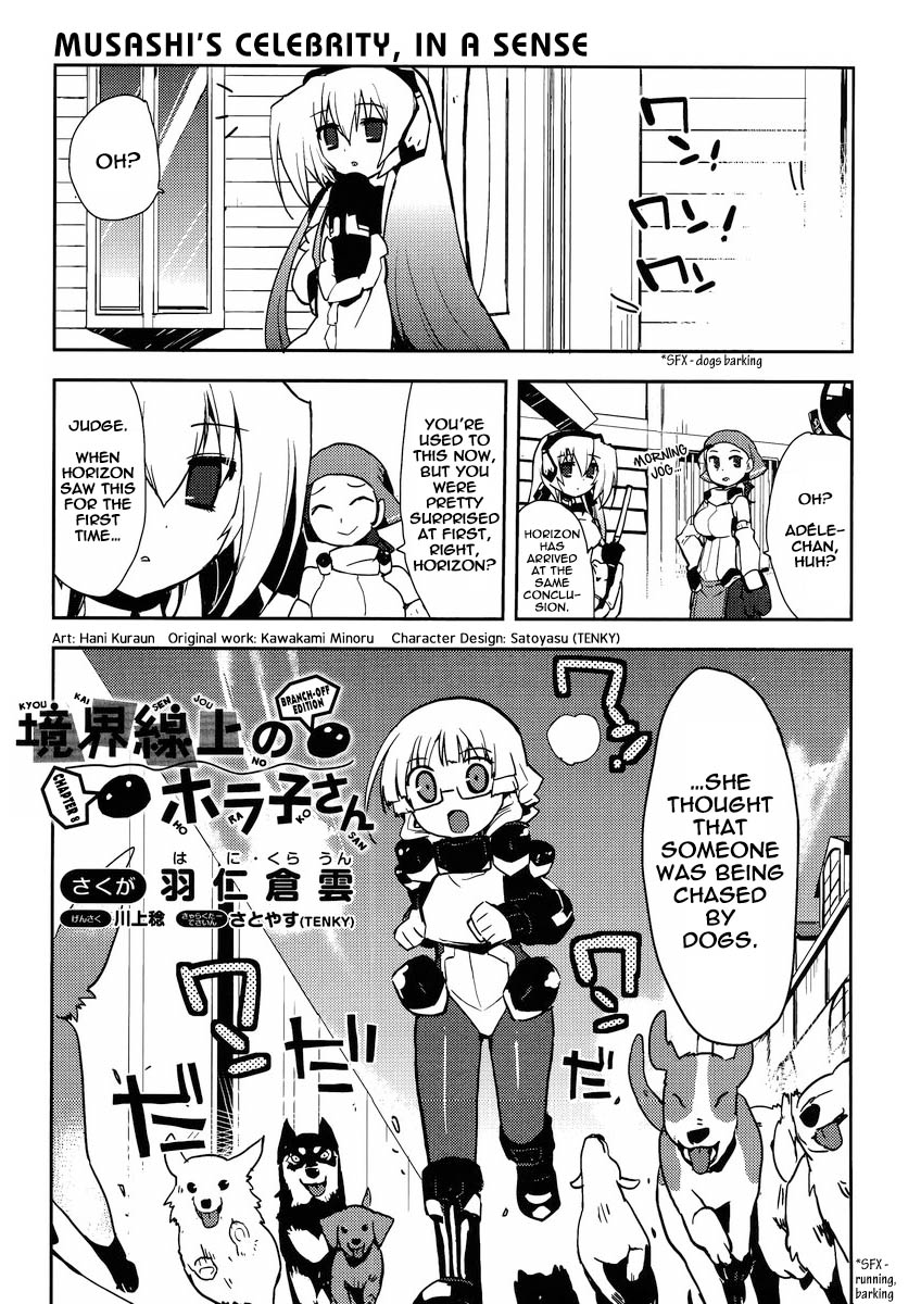 Kyoukaisenjou no Horako-san: Shucchouban Chapter 8.2 page 1 - Chapter 8 v2 : Musashi's Celebrity, In A Sense / Trainer / Merchants / How Many Tim...