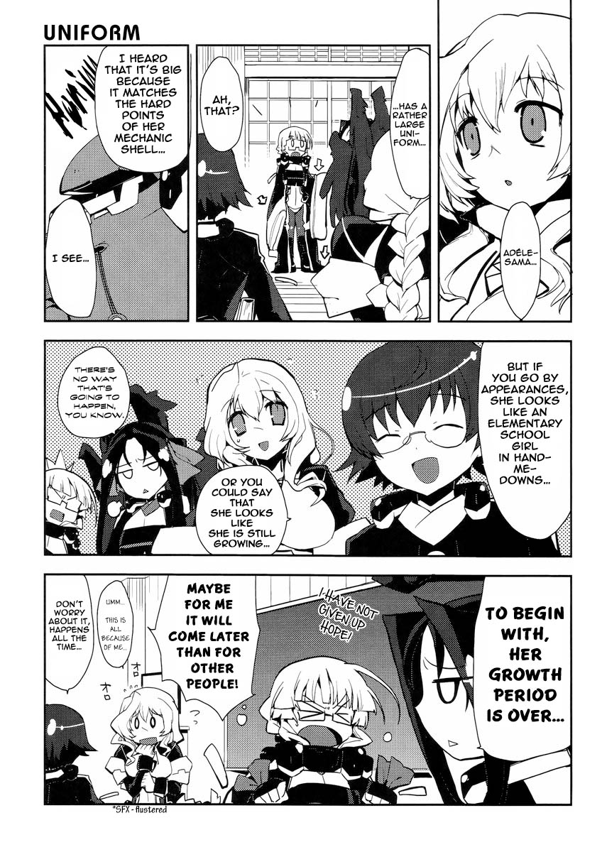Kyoukaisenjou no Horako-san: Shucchouban Chapter 9.2 page 4 - Chapter 9 v2 : After All / Unexpected Combination Technique / Female Model / Uniform