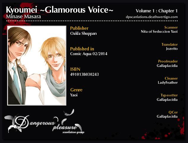 Kyoumei - Glamorous Voice Chapter 1 page 2 - Chapter 1