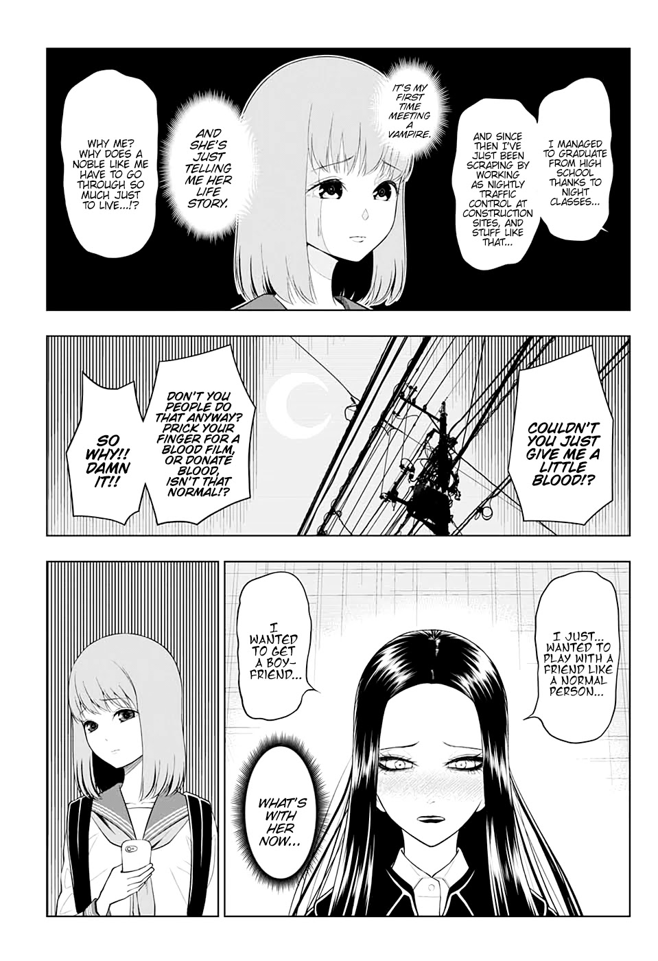 Kyuuketsuki no Sumu Machi Chapter 1 page 12 - Chapter 1: An Encounter on a Moonlit Night