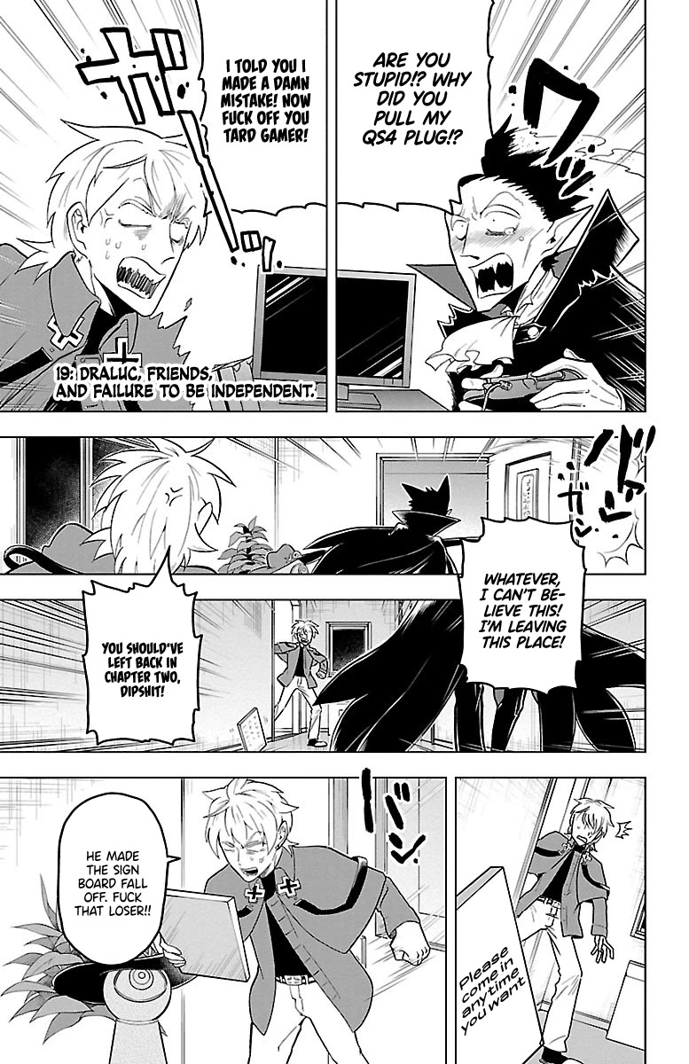 Kyuuketsuki Sugu Shinu Chapter 19 page 1 - Chapter 19: 19th Death: Draluc, Friends, and Failure to be Independent