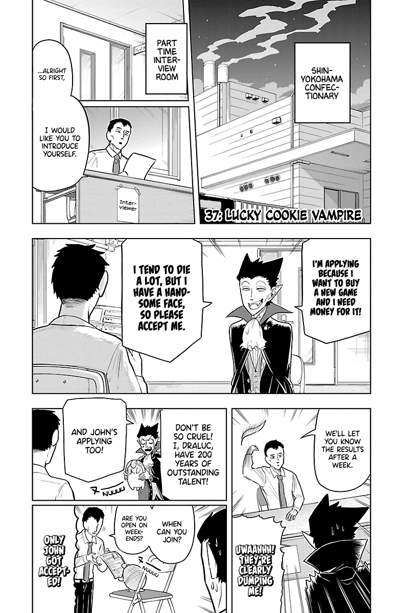 Kyuuketsuki Sugu Shinu Chapter 37 page 1 - Chapter 37: Lucky Cookie Vampire