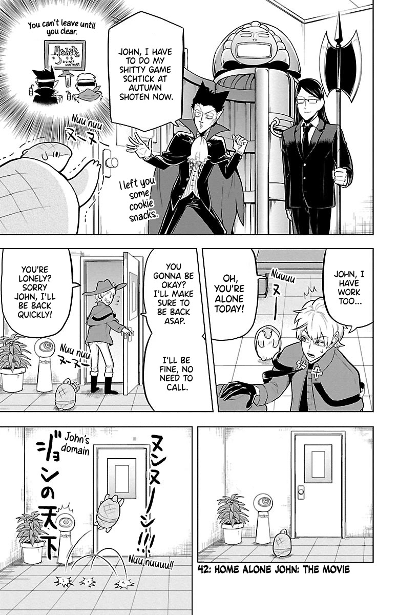 Kyuuketsuki Sugu Shinu Chapter 42 page 1 - Chapter 42: Home Alone John: The Movie