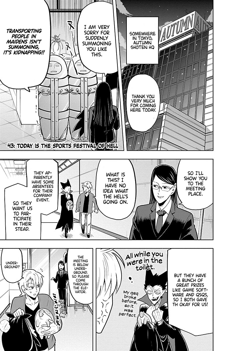Kyuuketsuki Sugu Shinu Chapter 43 page 1 - Chapter 43: Today Is The Sport Festival Of Hell