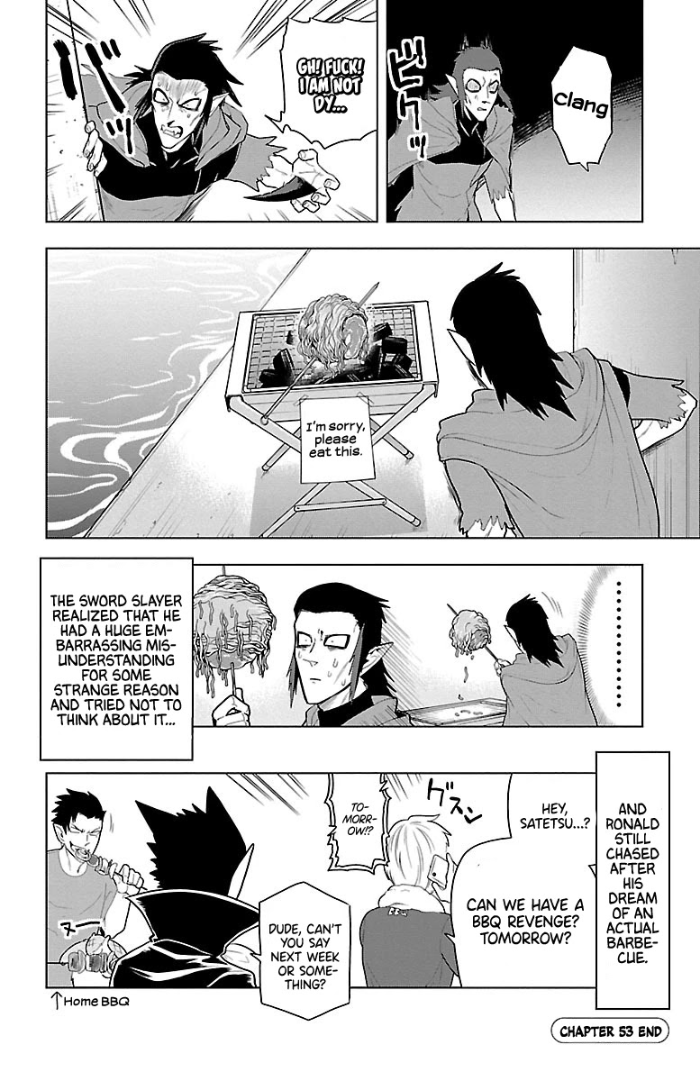 Kyuuketsuki Sugu Shinu Chapter 53 page 12 - Chapter 53: Fear! The Dead Man Barbecuing Alone