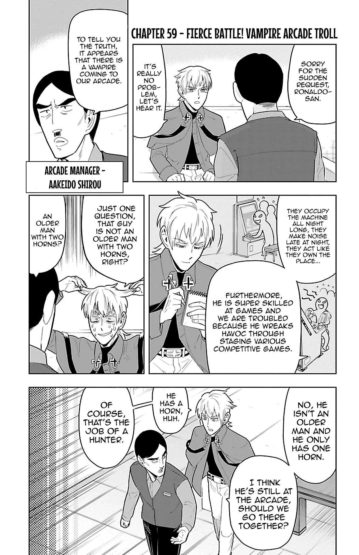Kyuuketsuki Sugu Shinu Chapter 59 page 1 - Chapter 59: 59th Death: Fierce Battle! Vampire Arcade Troll