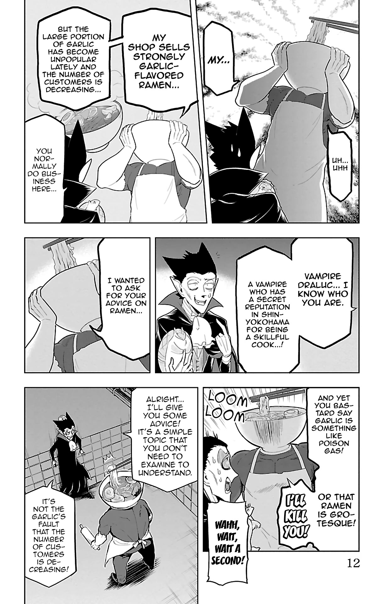 Kyuuketsuki Sugu Shinu Chapter 60 page 13 - Chapter 60: Psycho Ramen
